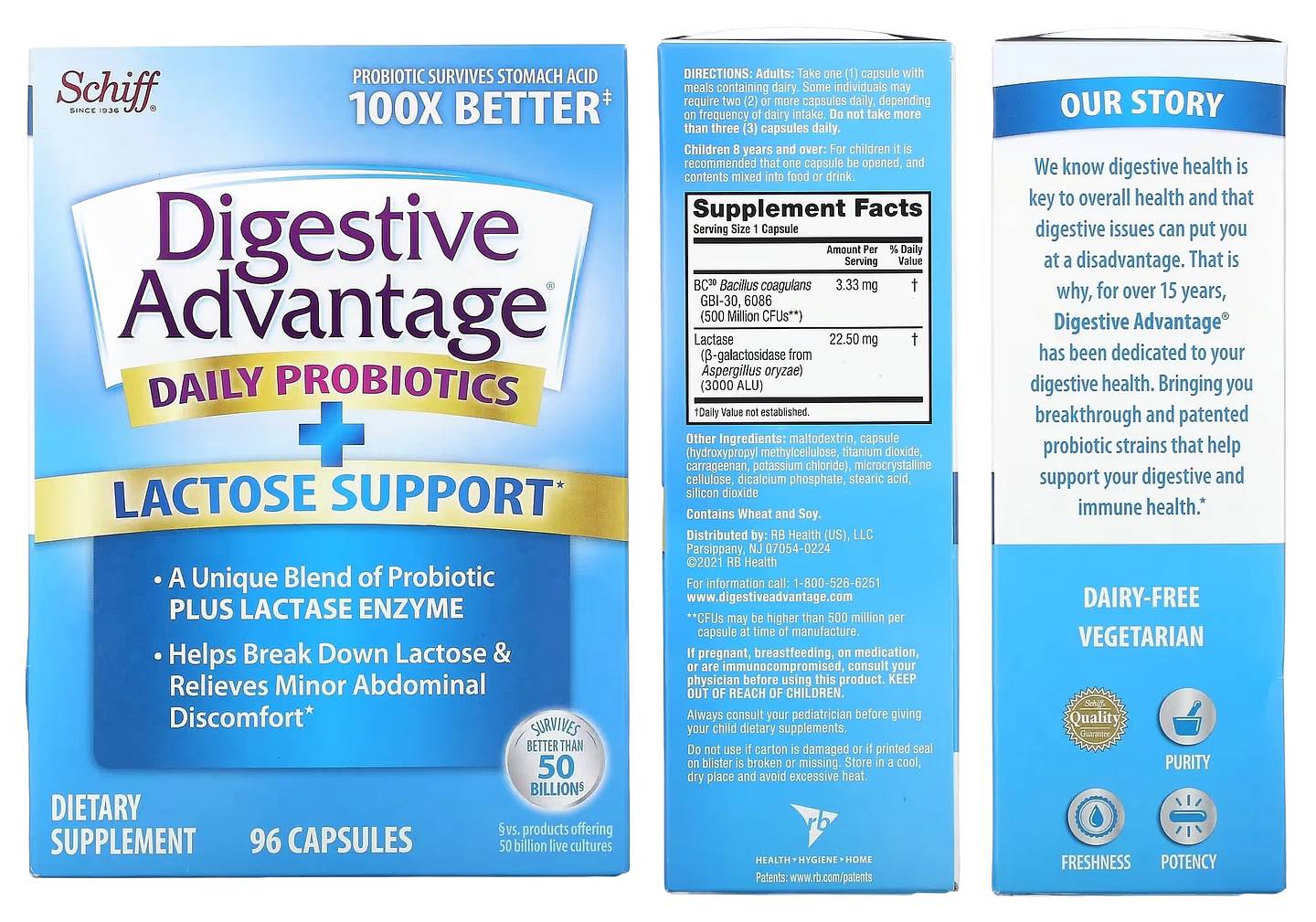 Schiff, Digestive Advantage packaging