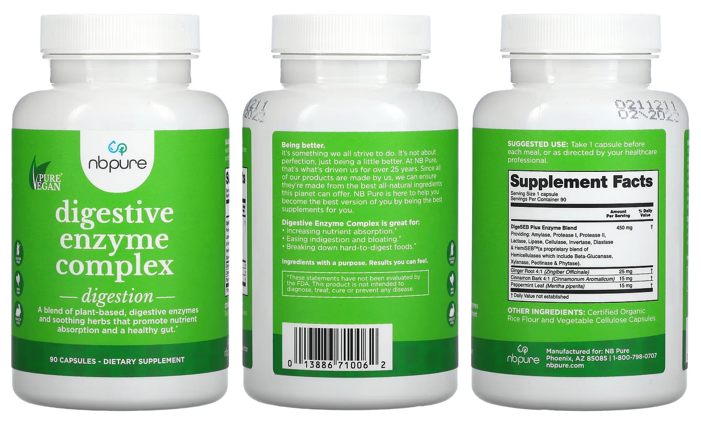 NB Pure, Digestive Enzyme Complex packaging