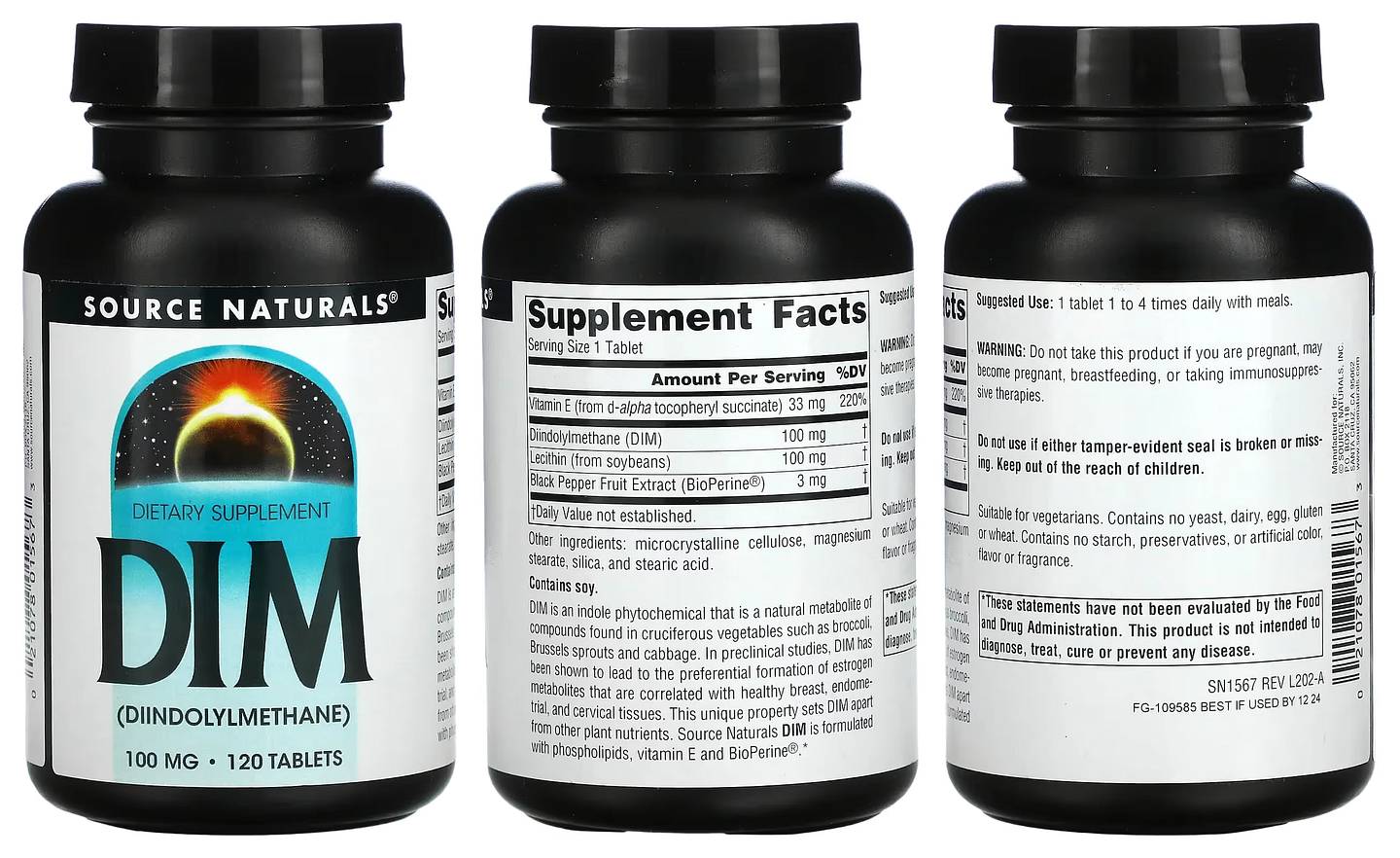 Source Naturals, DIM (Diindolylmethane) packaging