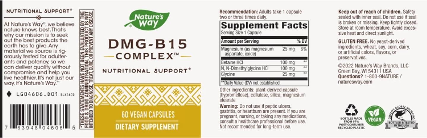 Nature's Way, DMG-B15 Complex label