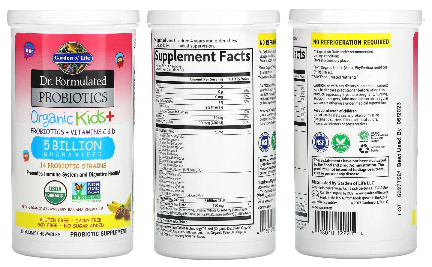 Garden of Life, Dr. Formulated Probiotics packaging