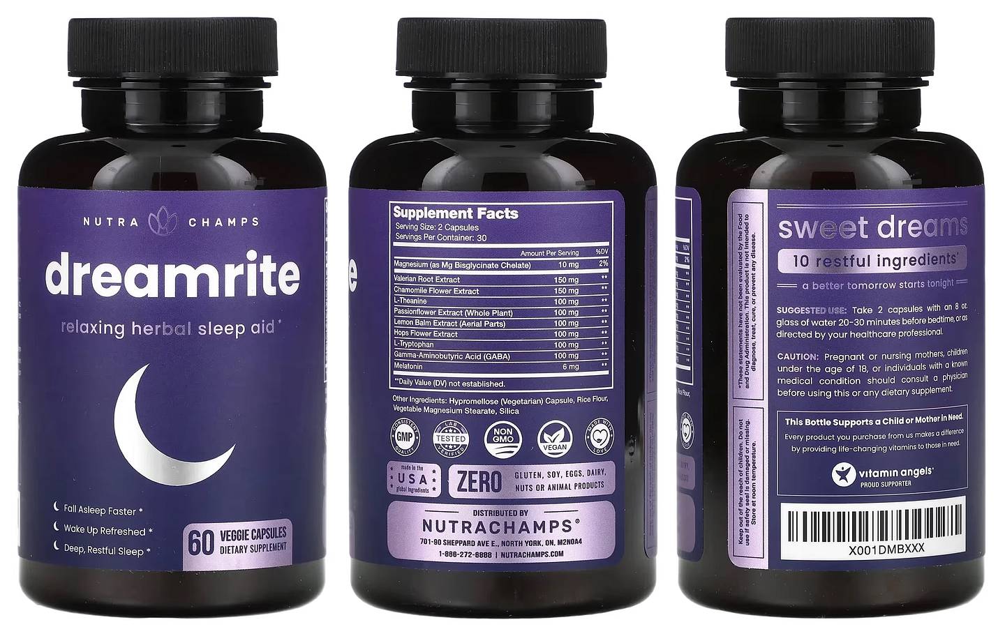 NutraChamps, Dreamrite packaging