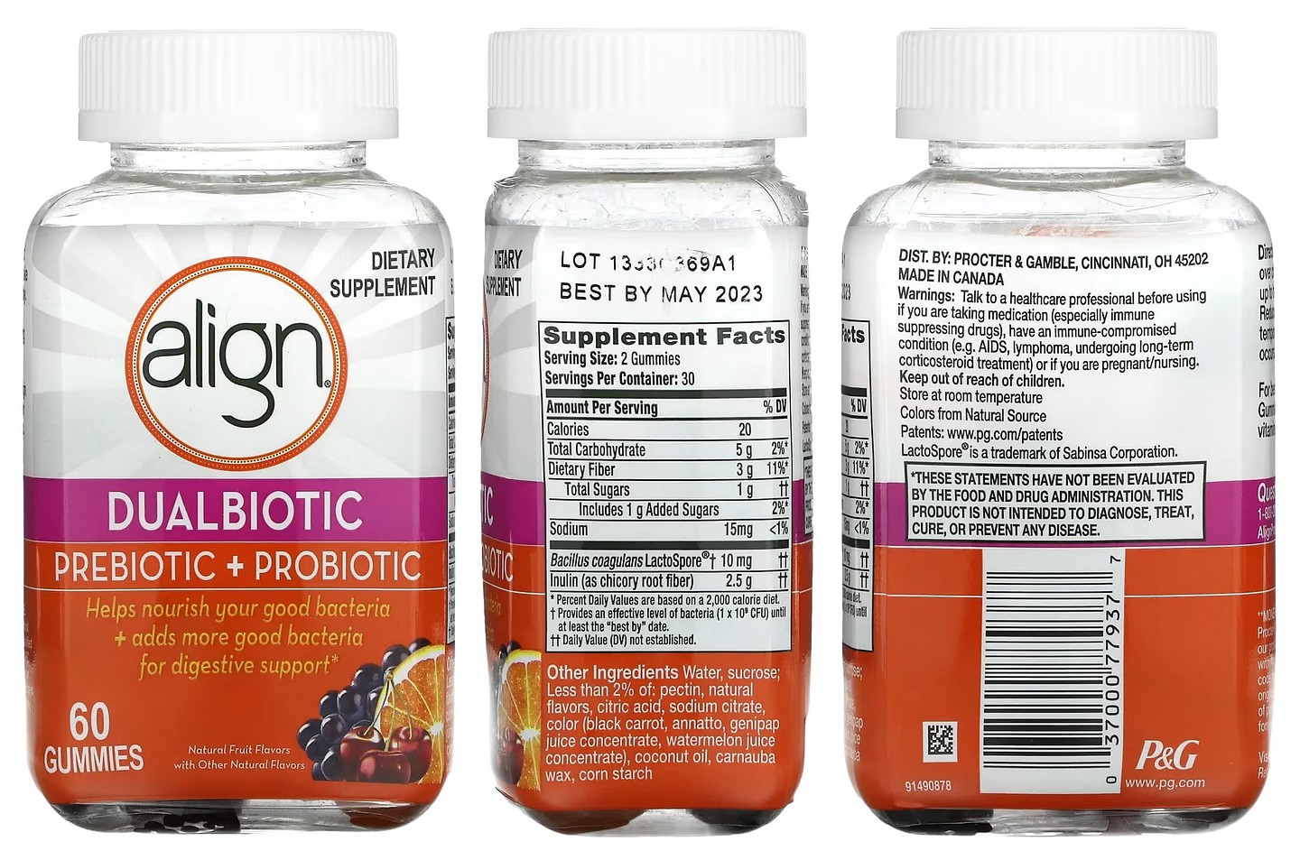 Align Probiotics, Dualbiotic packaging