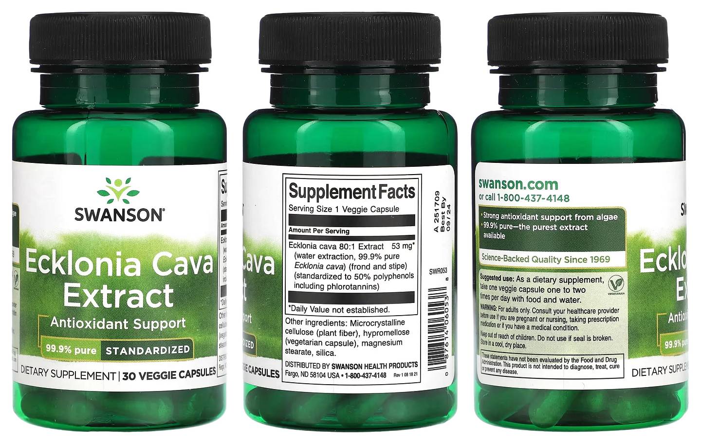 Swanson, Ecklonia Cava Extract packaging