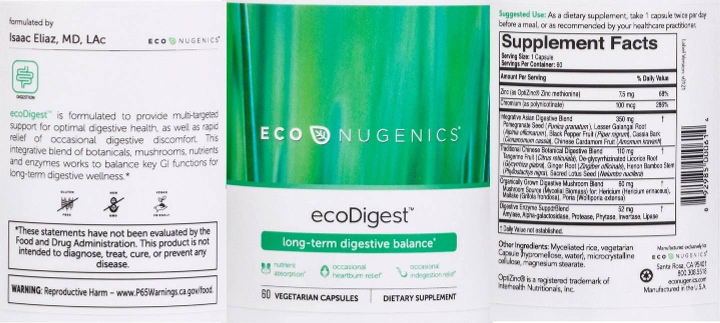 Econugenics, ecoDigest label