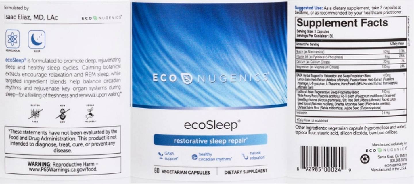 Econugenics, ecoSleep label