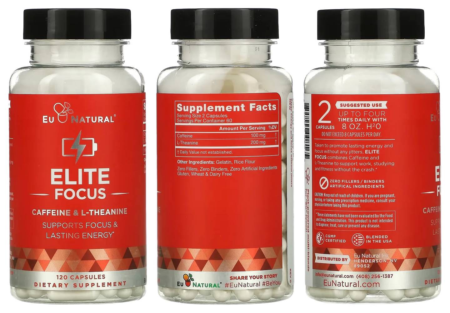 Eu Natural, ELITE FOCUS packaging