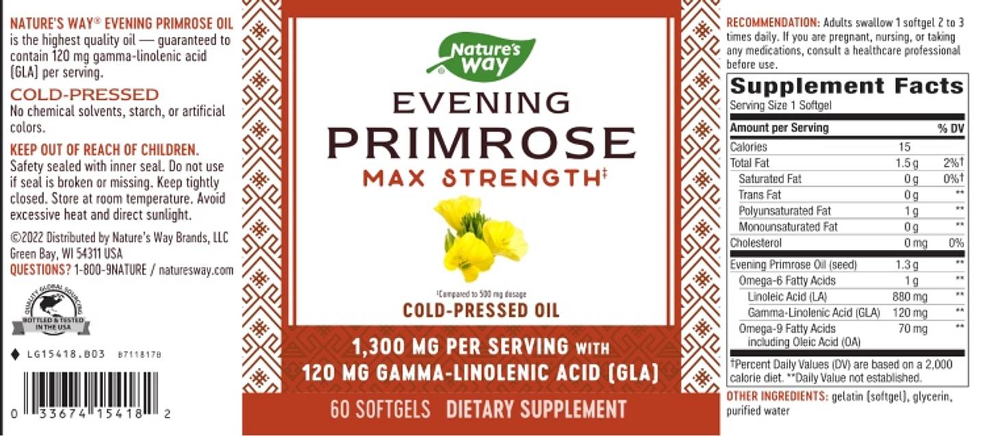 Nature's Way, Evening Primrose label