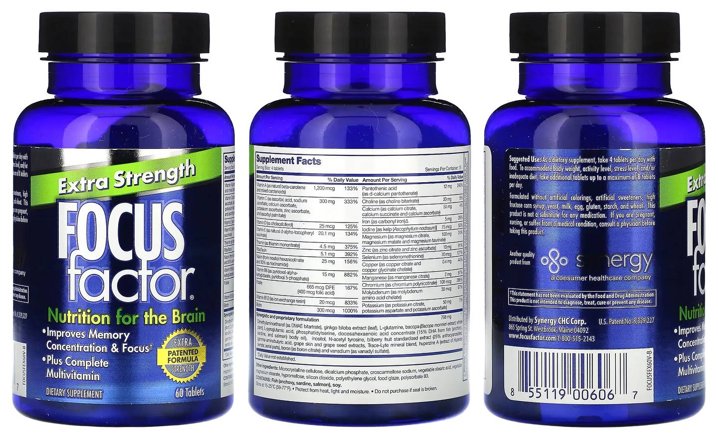 Focus Factor, Extra Strength packaging