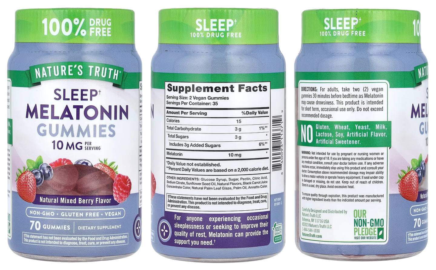 Nature's Truth, Extra Strength Melatonin packaging