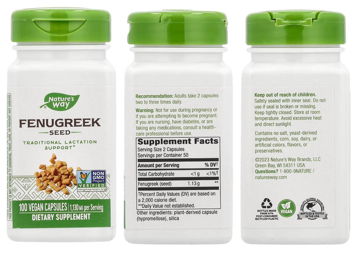 Nature's Way, Fenugreek Seed packaging