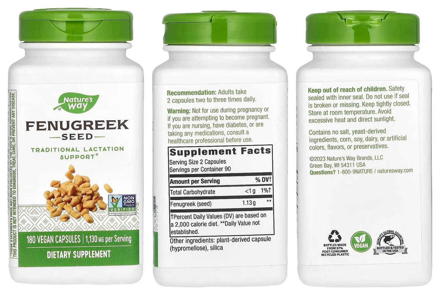 Nature's Way, Fenugreek Seed packaging