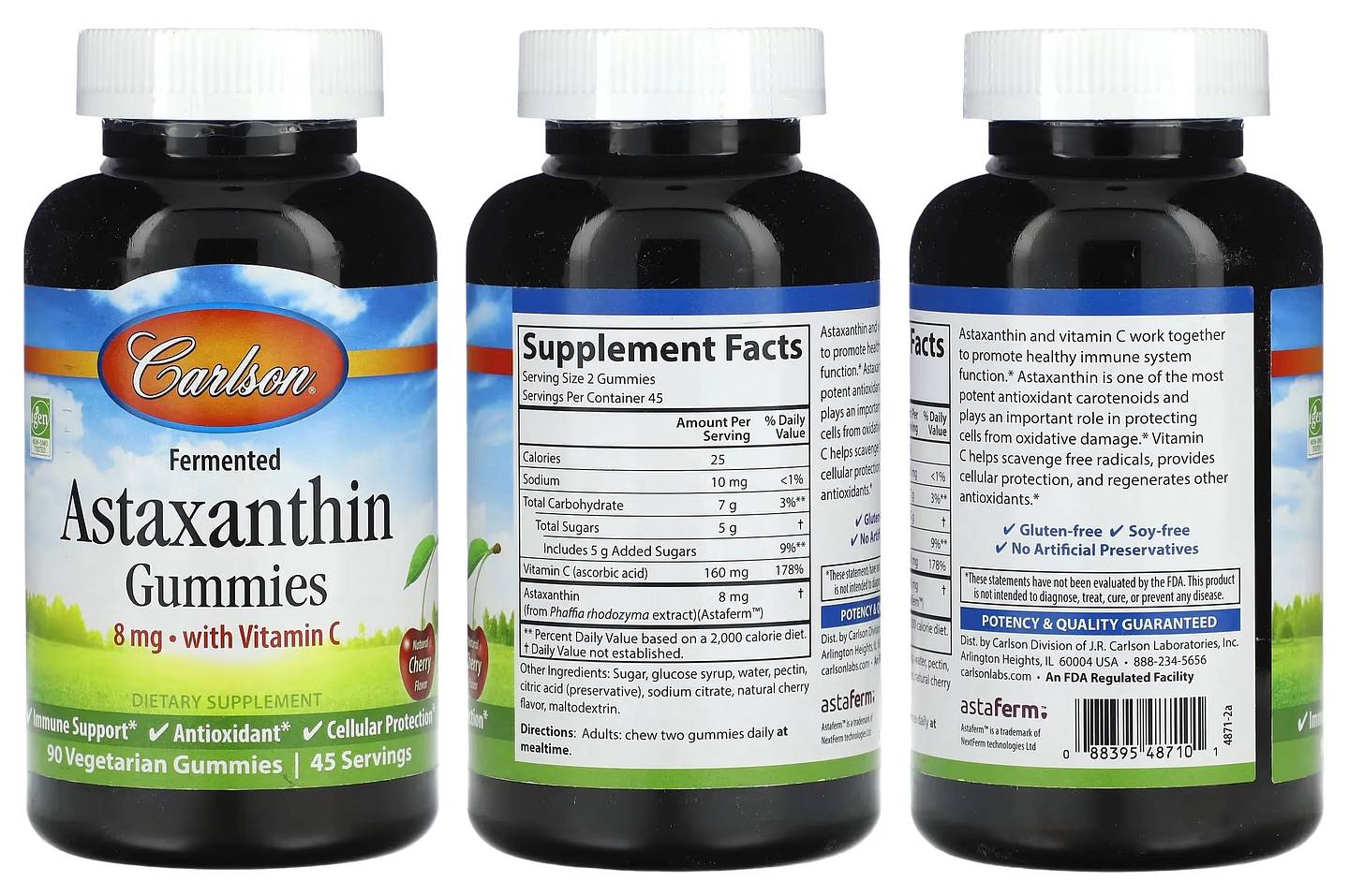 Carlson, Fermented Astaxanthin Gummies packaging