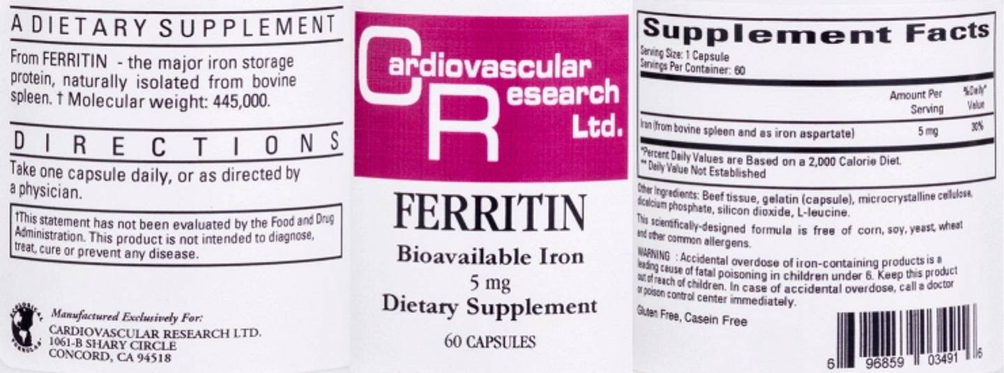 Cardiovascular Research, Ferritin label