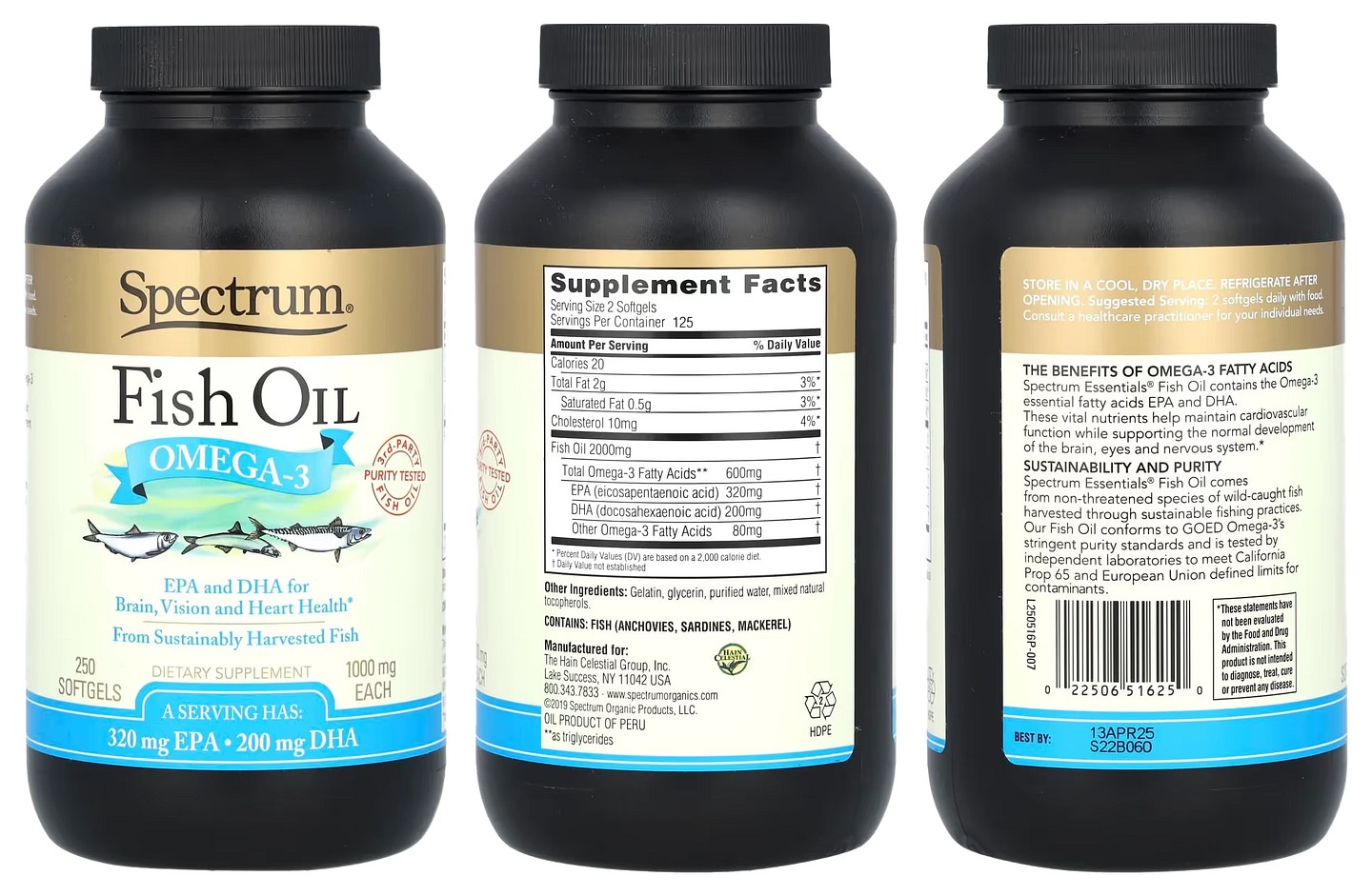 Spectrum Essentials, Fish Oil packaging