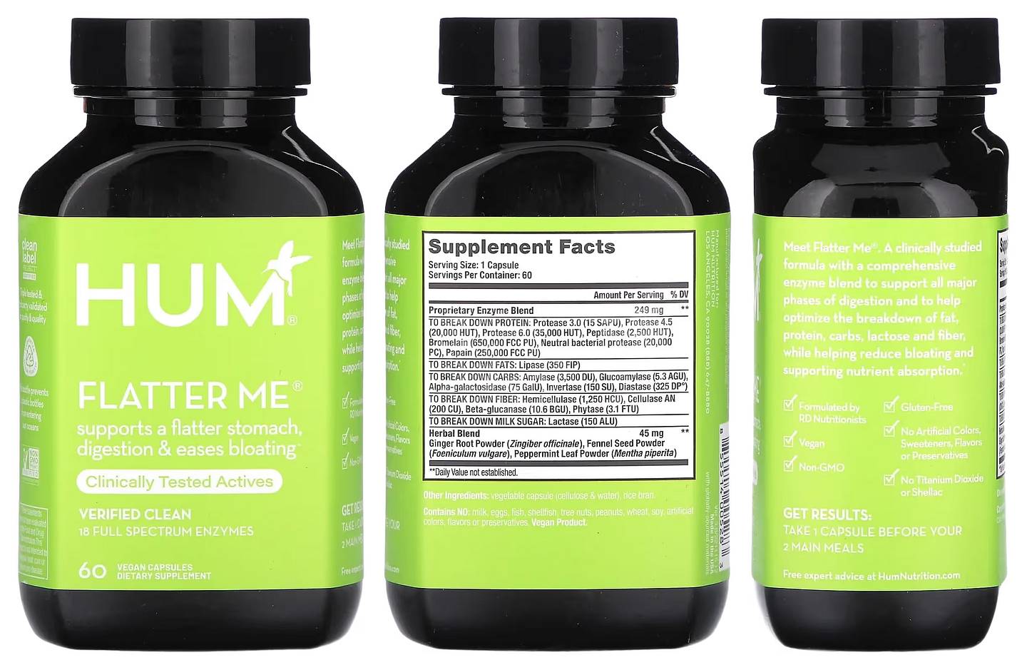 HUM Nutrition, Flatter Me packaging