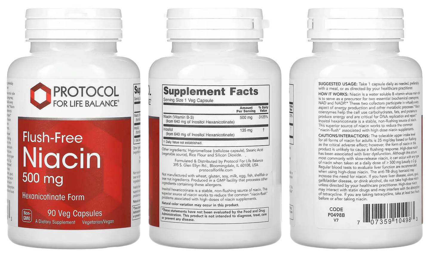 Protocol for Life Balance, Flush-Free Niacin packaging