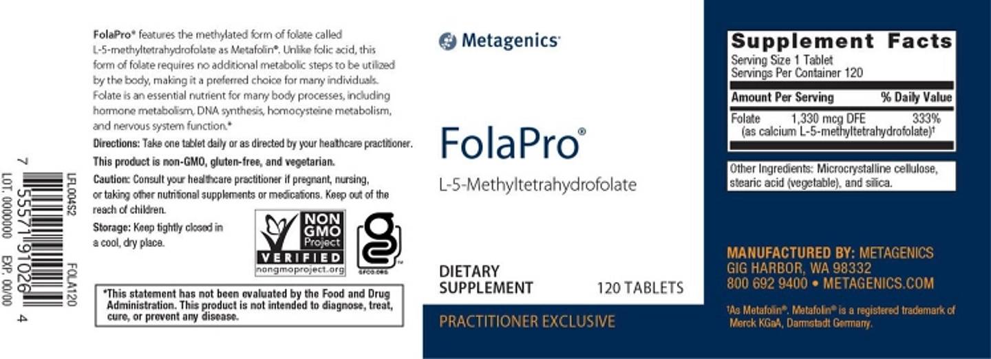 Metagenics, FolaPro label