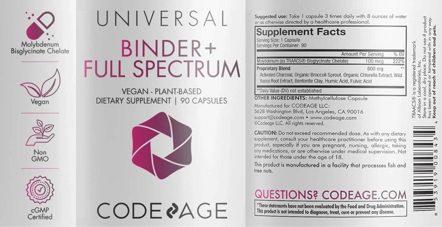 Codeage, Full Spectrum Binder+ label