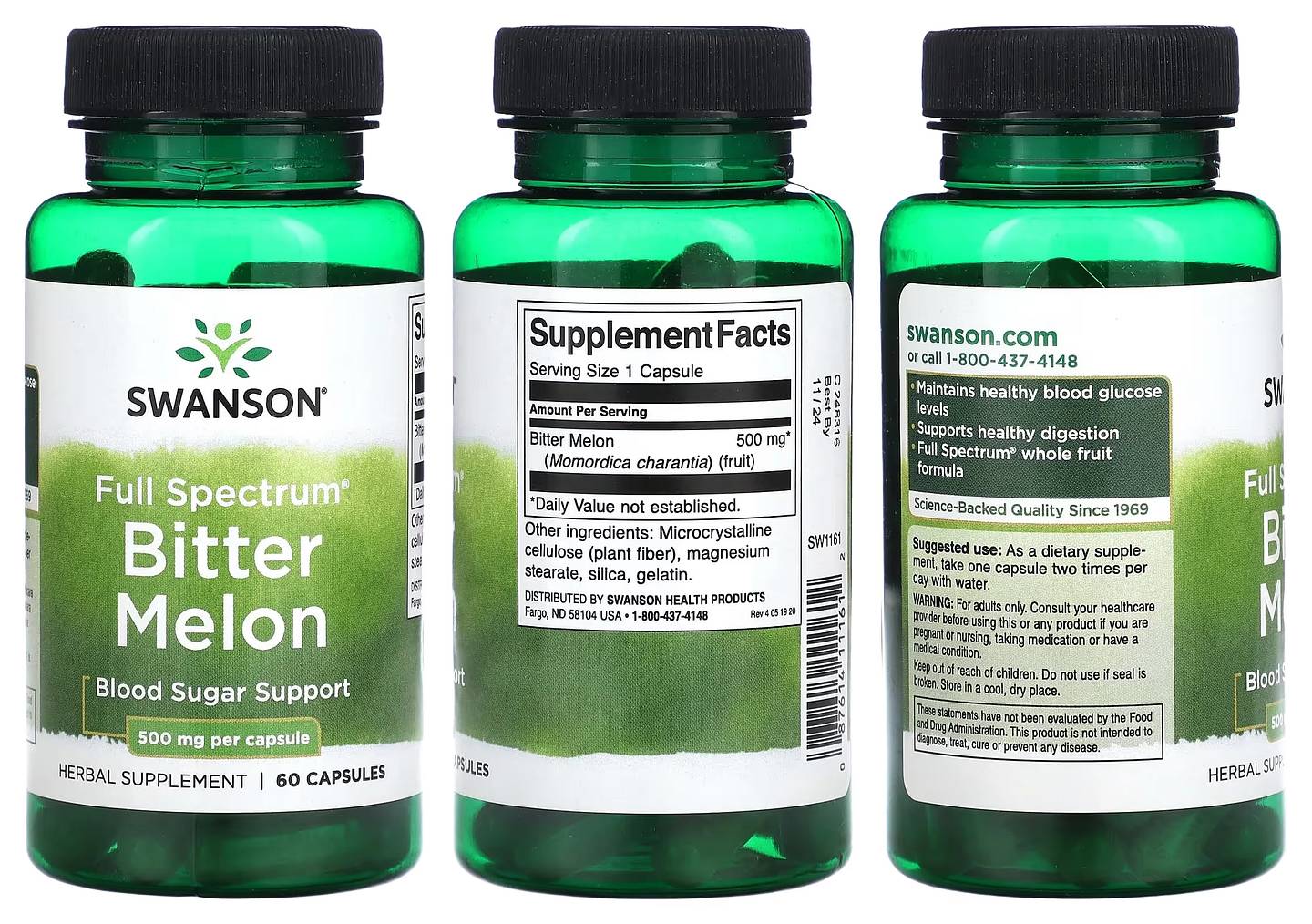 Swanson, Full Spectrum Bitter Melon packaging