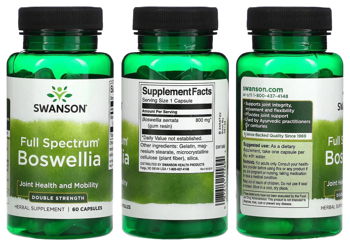 Swanson, Full Spectrum Boswellia packaging