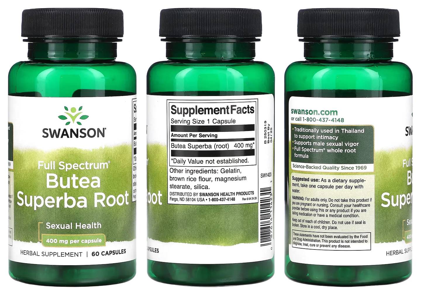 Swanson, Full Spectrum Butea Superba Root packaging