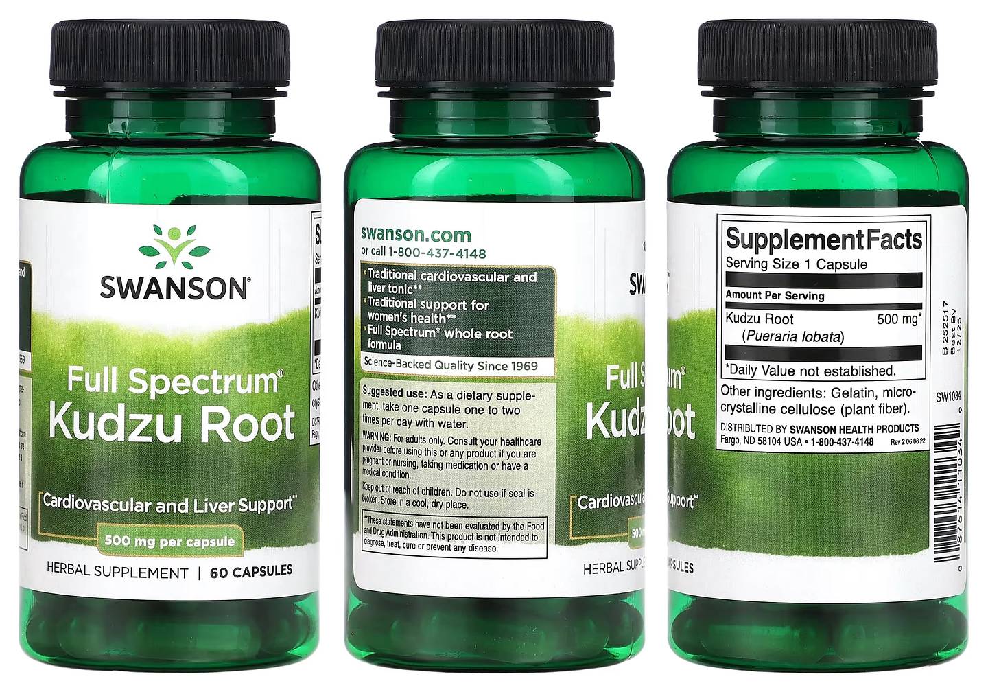 Swanson, Full Spectrum Kudzu Root packaging