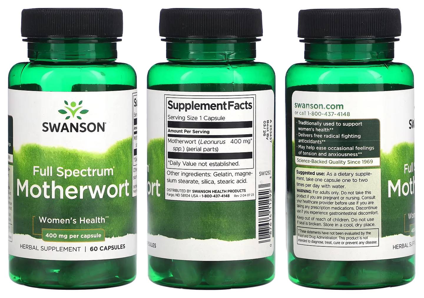 Swanson, Full Spectrum Motherwort packaging