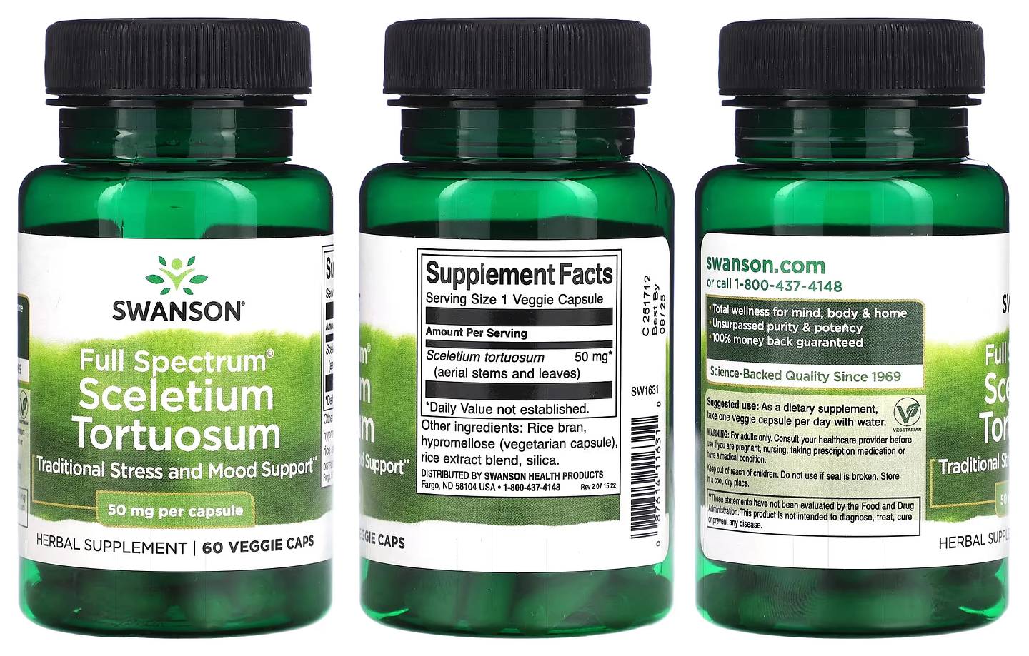 Swanson, Full Spectrum Sceletium Tortuosum packaging