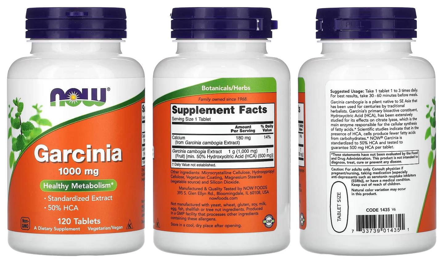 NOW Foods, Garcinia packaging