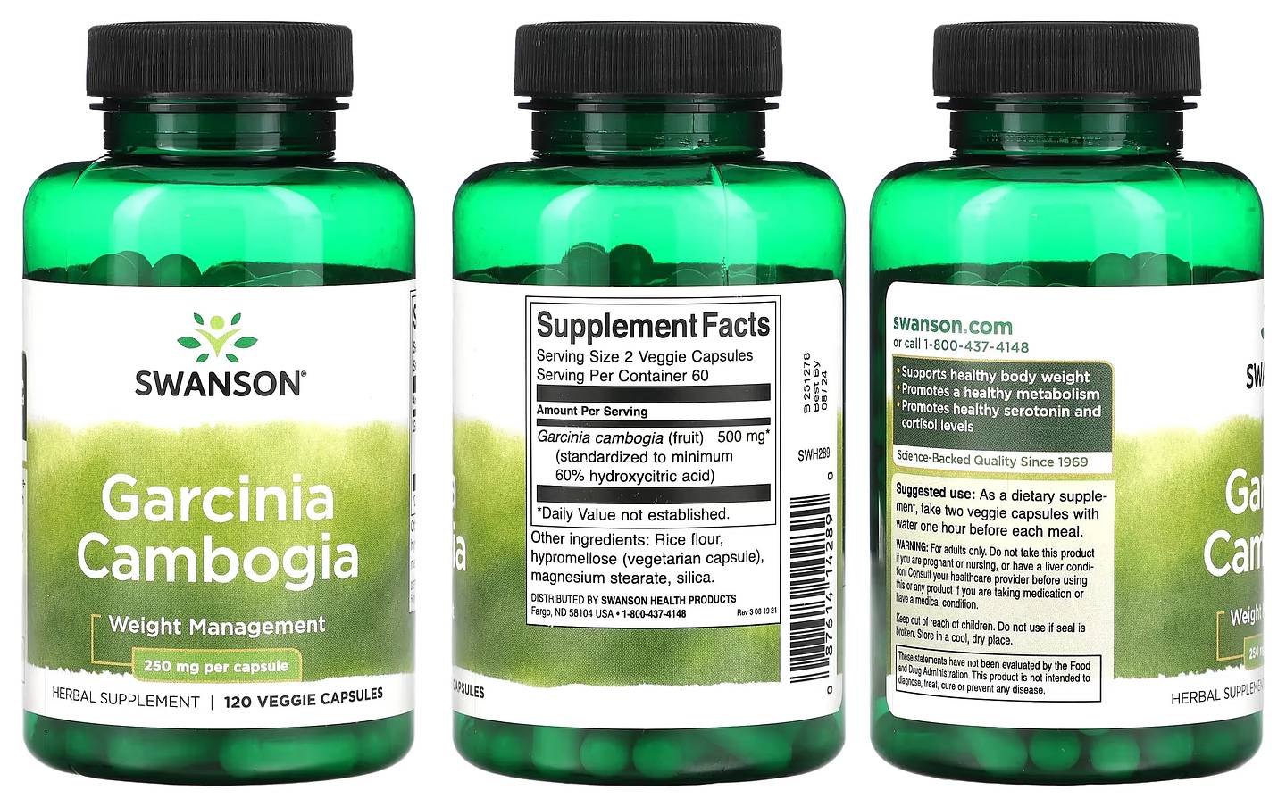 Swanson, Garcinia Cambogia packaging