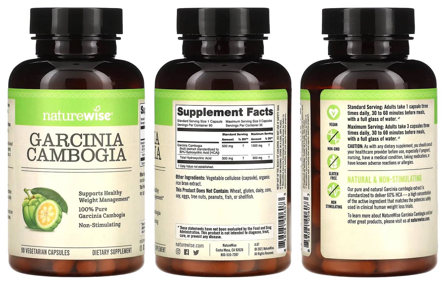 NatureWise, Garcinia Cambogia packaging