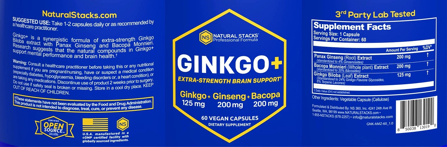 Natural Stacks, Ginkgo+ label