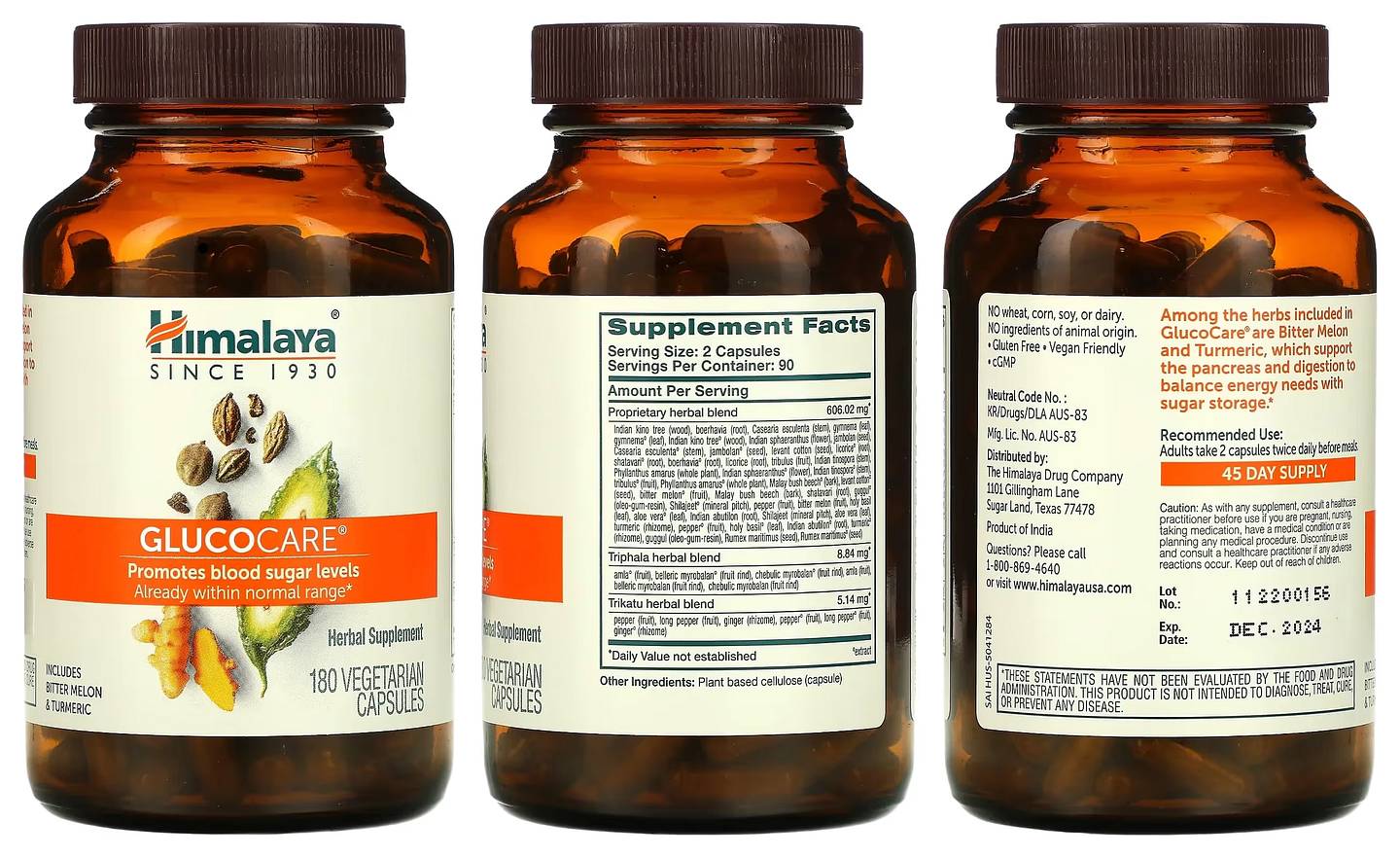 Himalaya, GlucoCare packaging