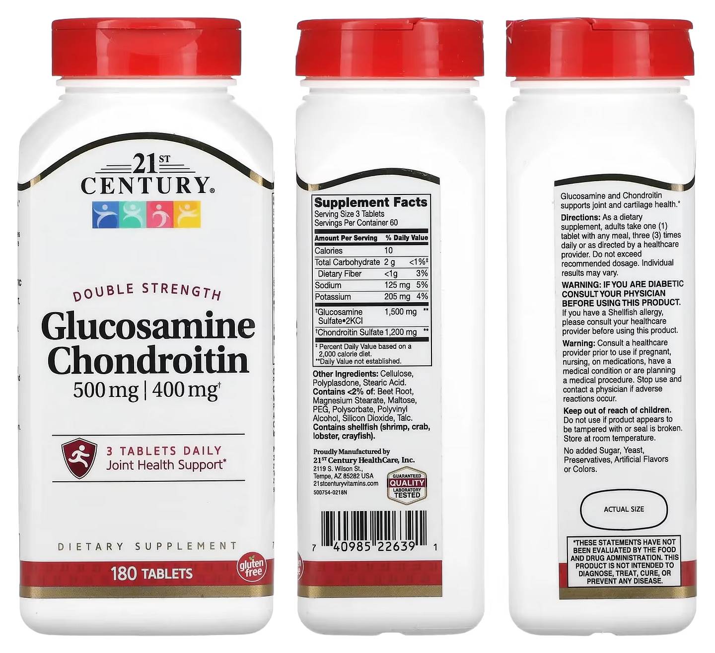 21st Century, Glucosamine Chondroitin packaging