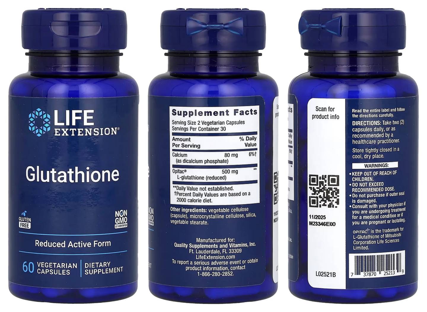 Life Extension, Glutathione packaging