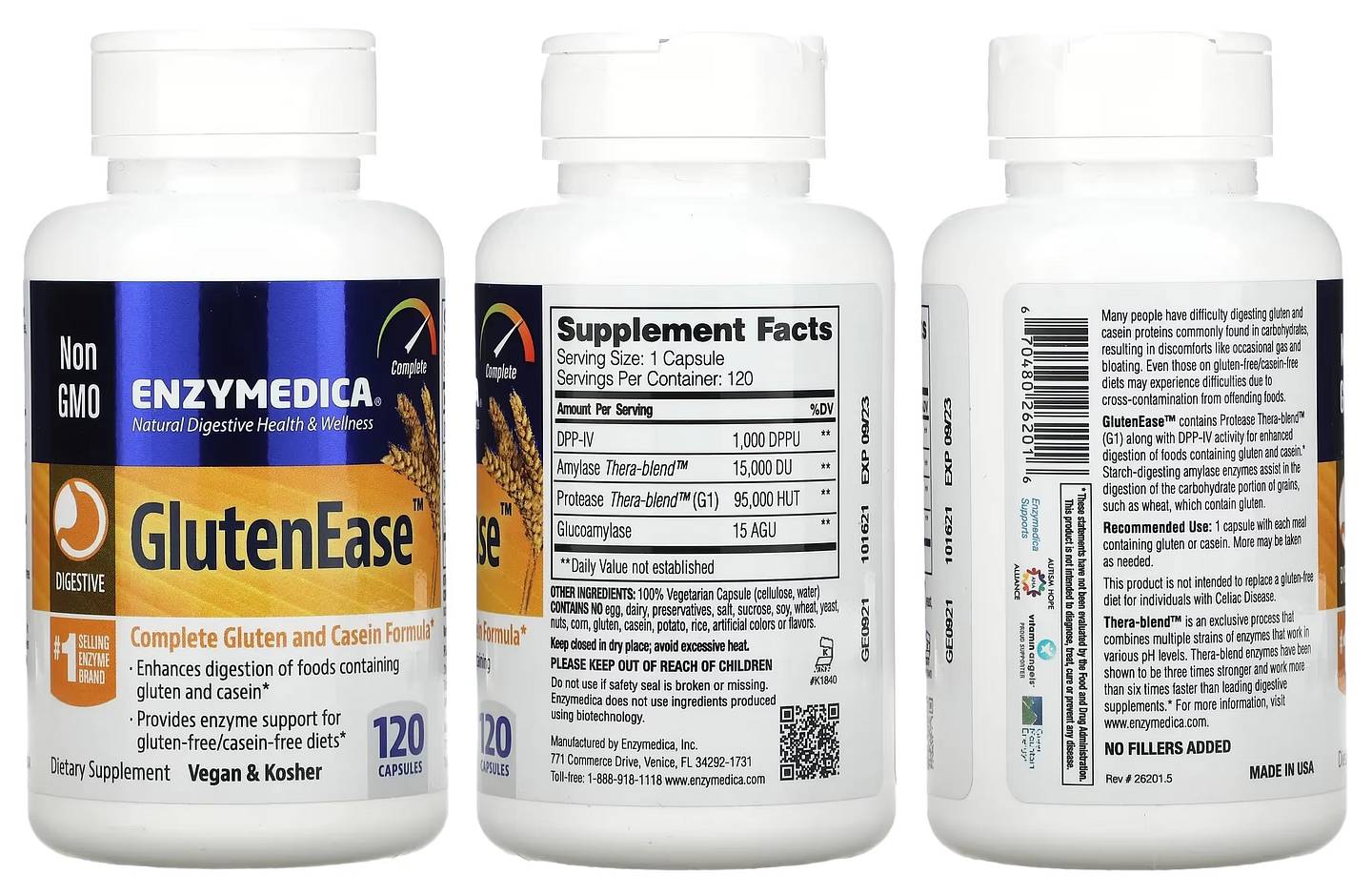 Enzymedica, GlutenEase packaging