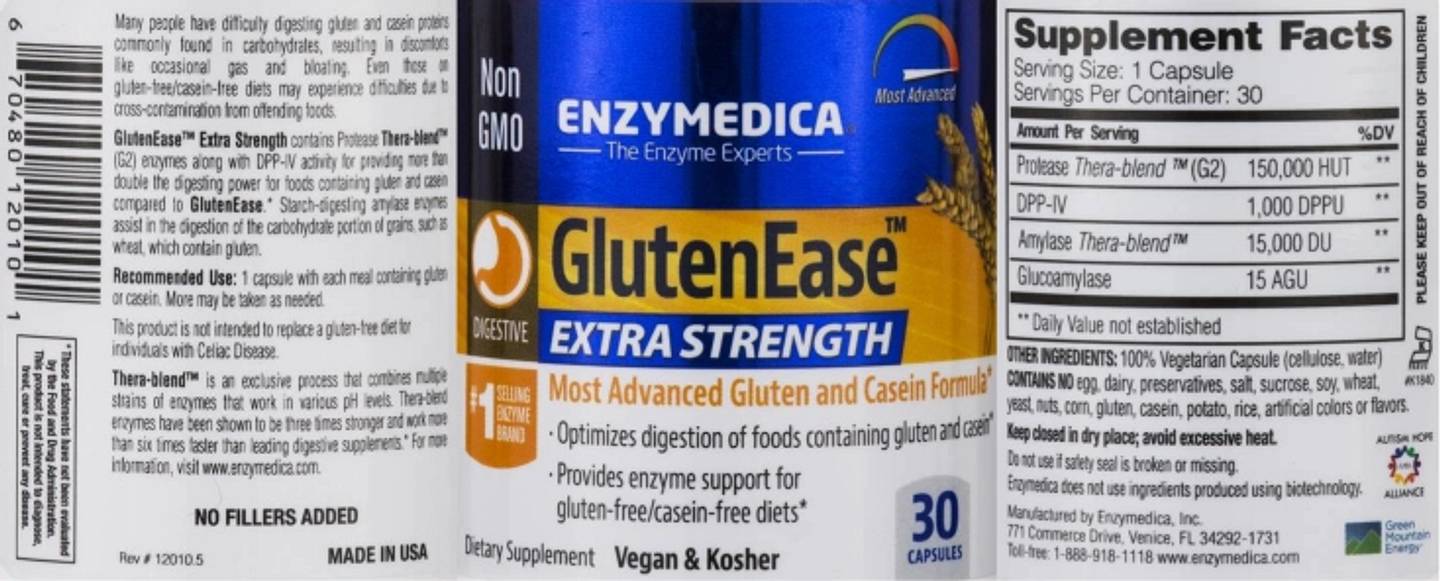 Enzymedica, GlutenEase label