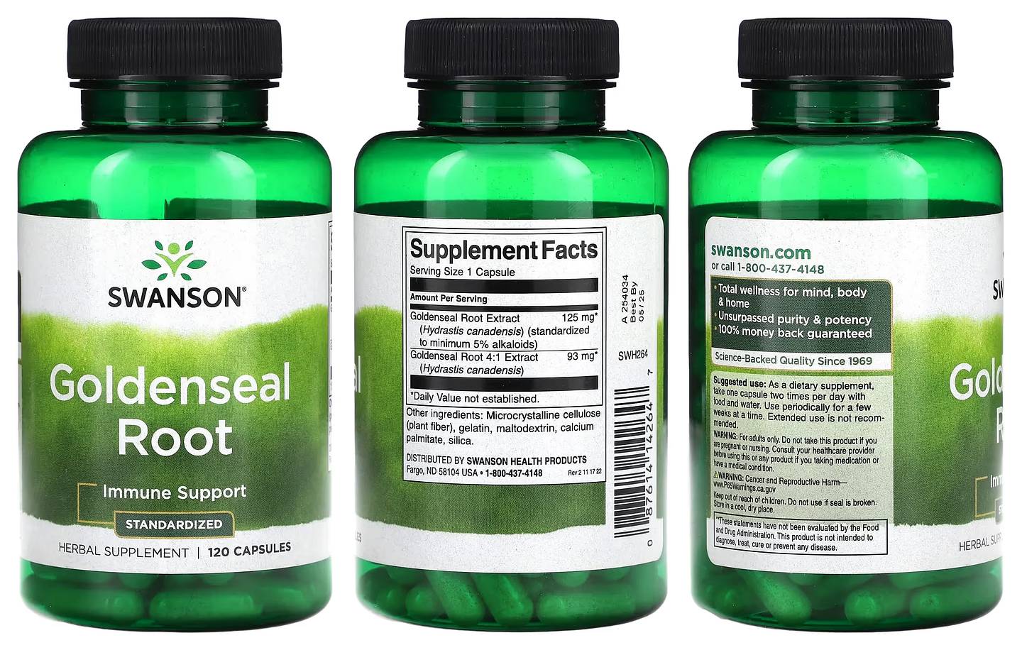 Swanson, Goldenseal Root packaging