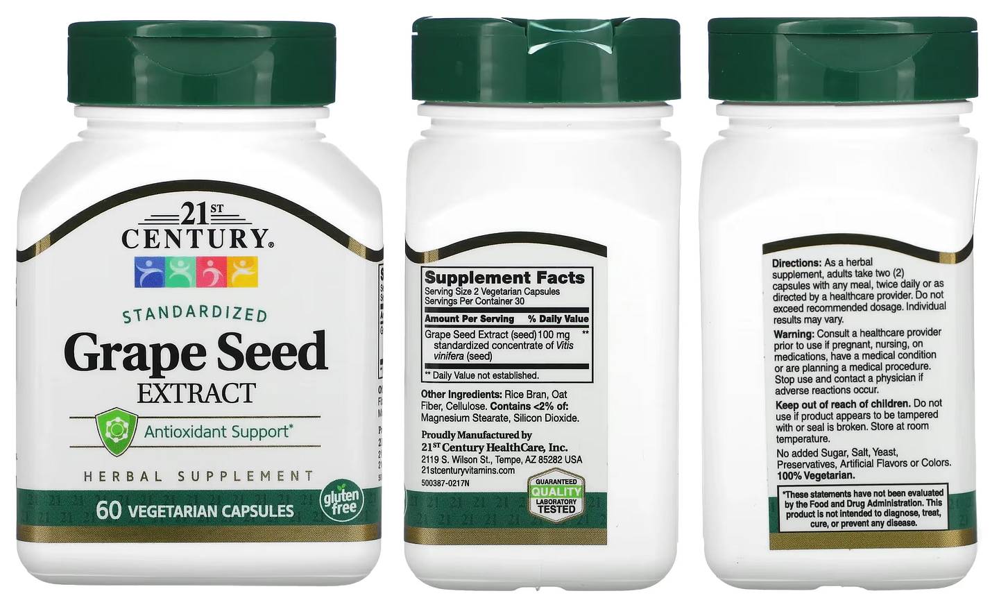 21st Century, Grape Seed Extract packaging