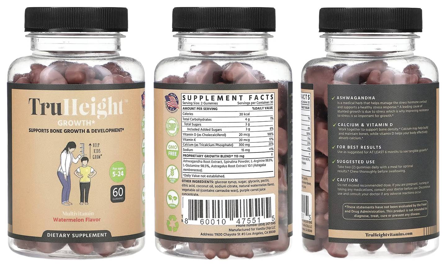 TruHeight, Growth packaging