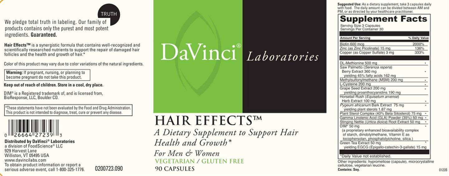 DaVinci Laboratories of Vermont, Hair Effects label