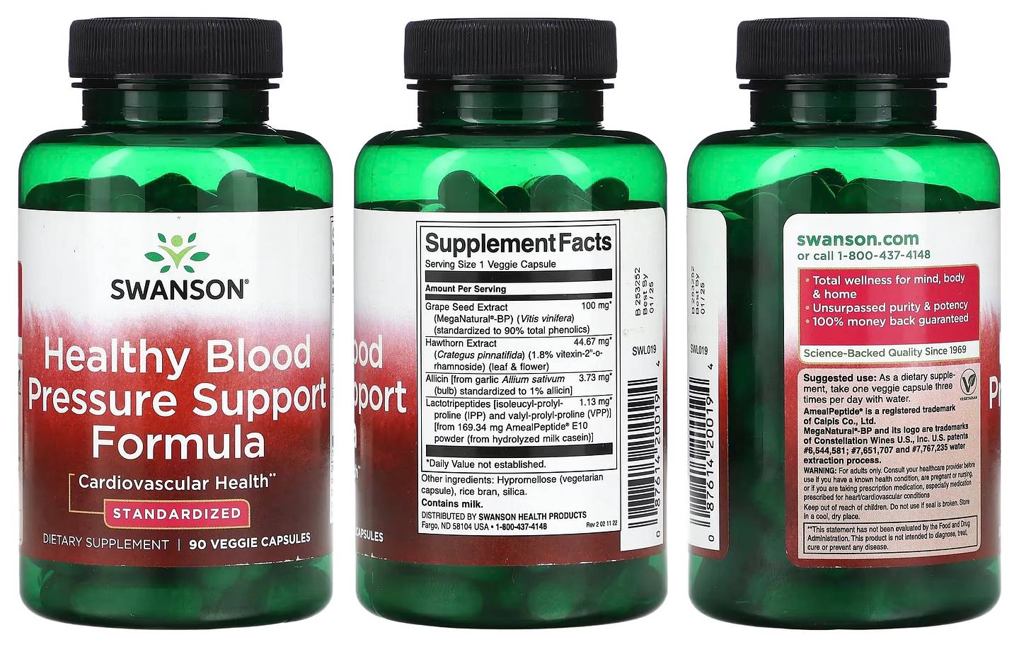 Swanson, Healthy Blood Pressure Support Formula packaging