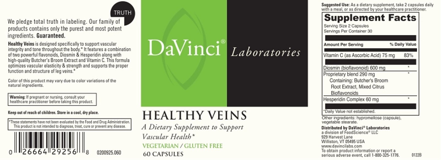 DaVinci Laboratories of Vermont, Healthy Veins label