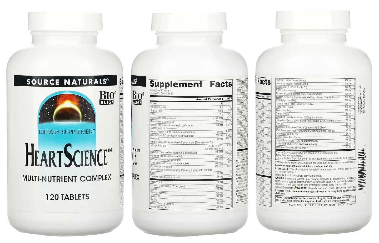Source Naturals, Heart Science packaging