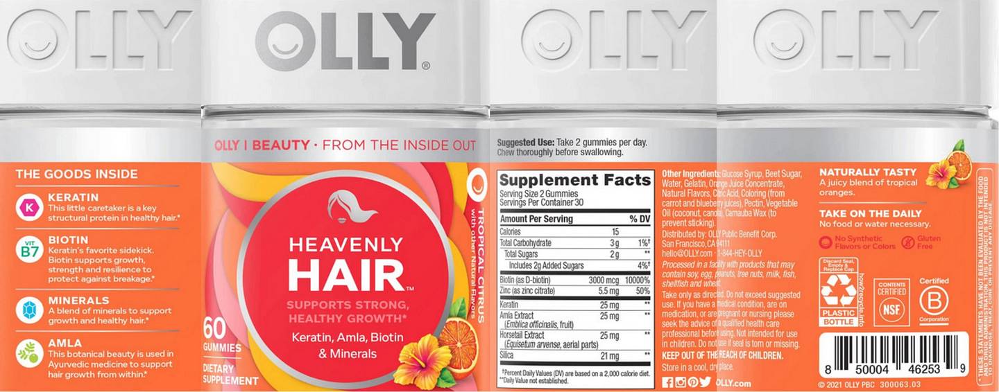 OLLY, Heavenly Hair label