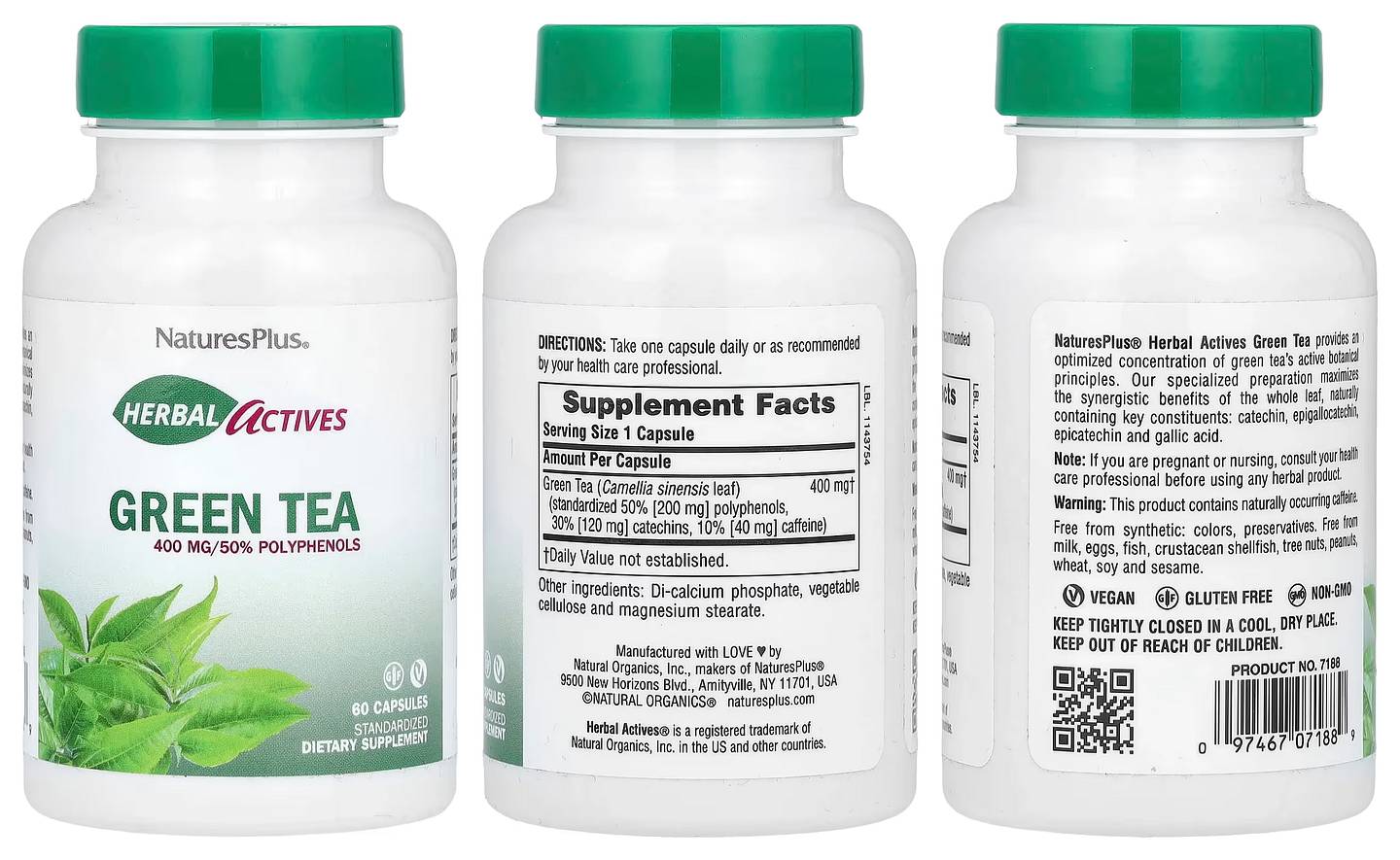 NaturesPlus, Herbal Actives packaging