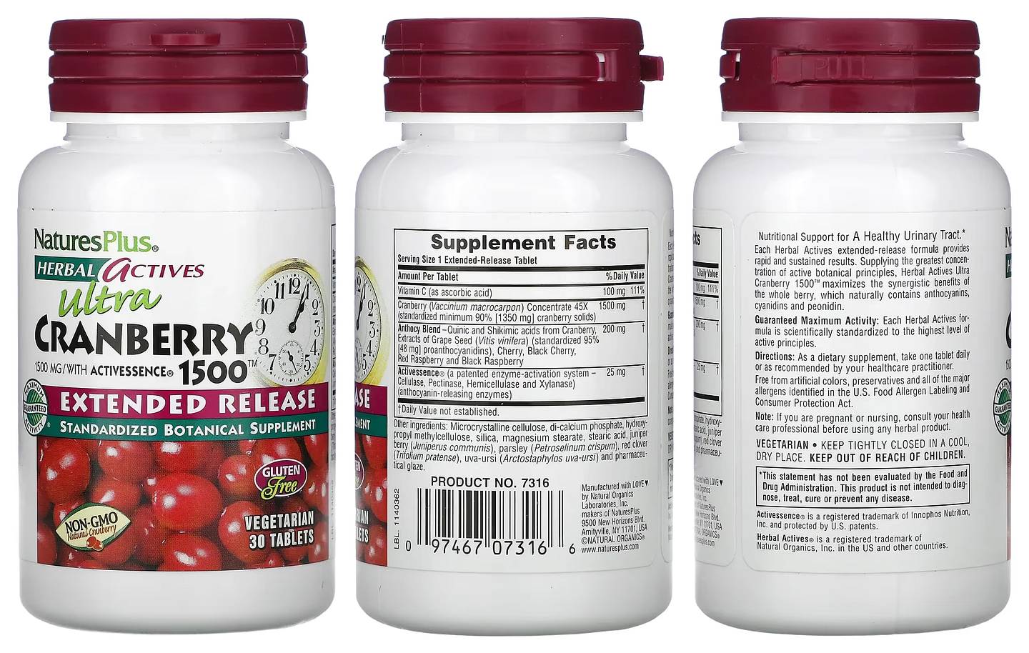 NaturesPlus, Herbal Actives packaging