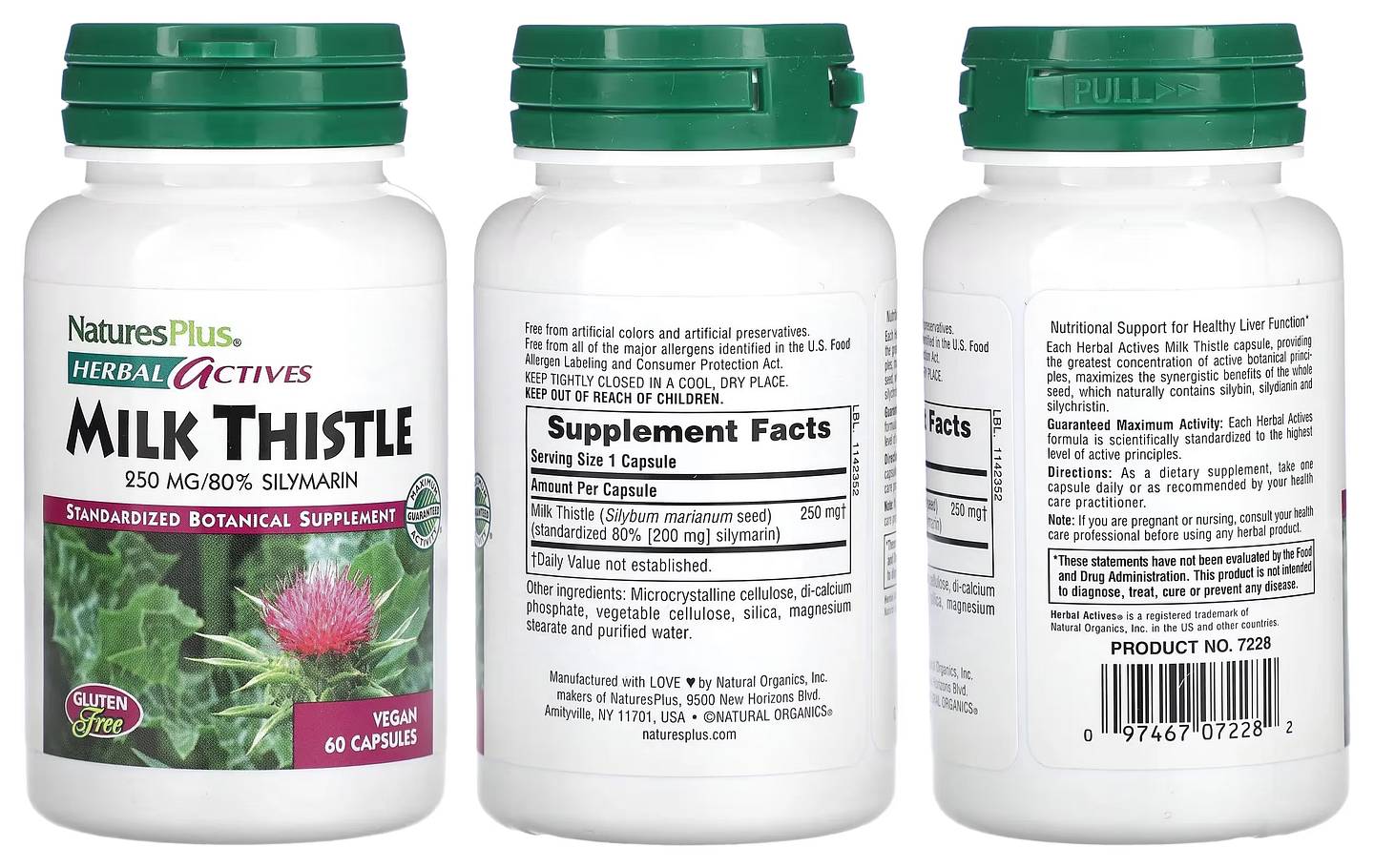 NaturesPlus, Herbal Actives packaging