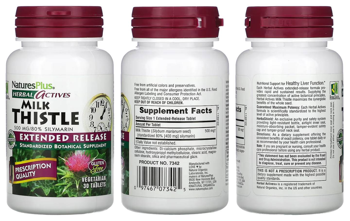 NaturesPlus, Herbal Actives packaging